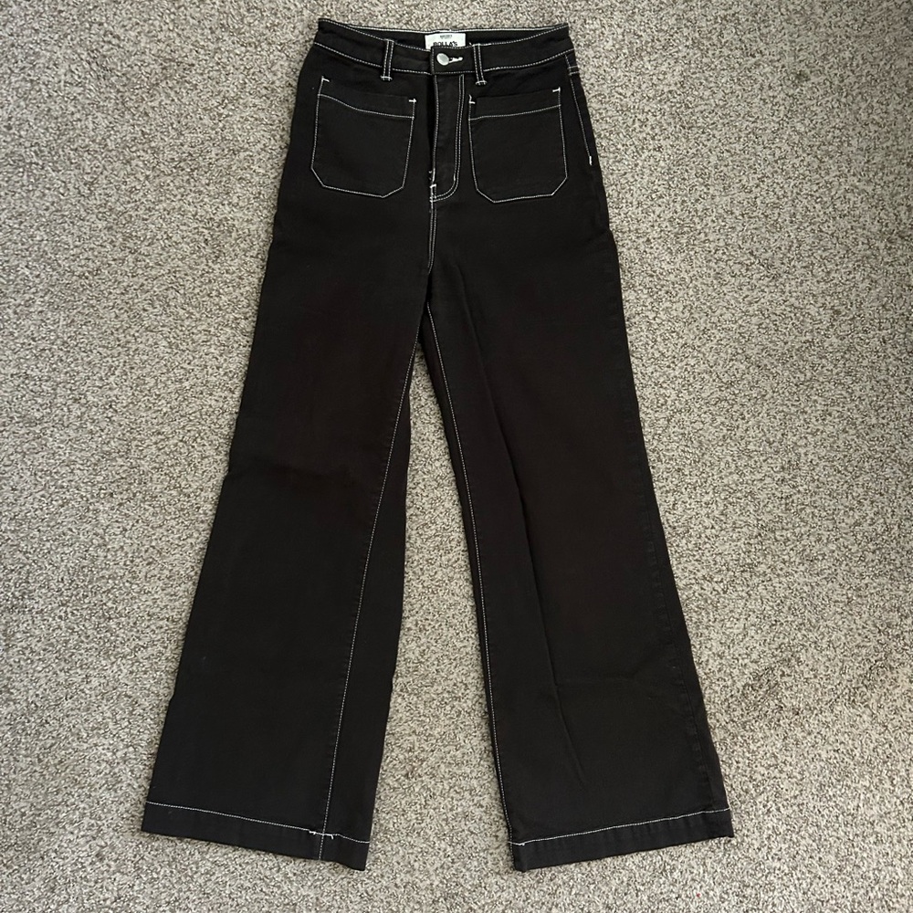 Rolla’s Sailor Jean | size 26 | espresso with contrast stitching